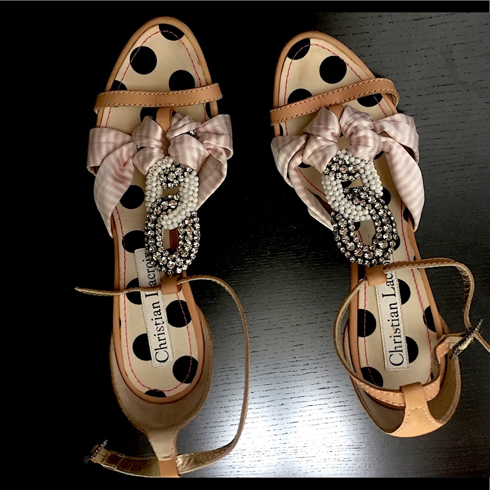 Never worn, la femme, Christian Lacroix heels
